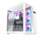 L280 ATX PC Case - White (4 Fans Included)