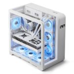 ⁦L280 ATX PC Case - White (4 Fans Included)⁩ - الصورة ⁦2⁩