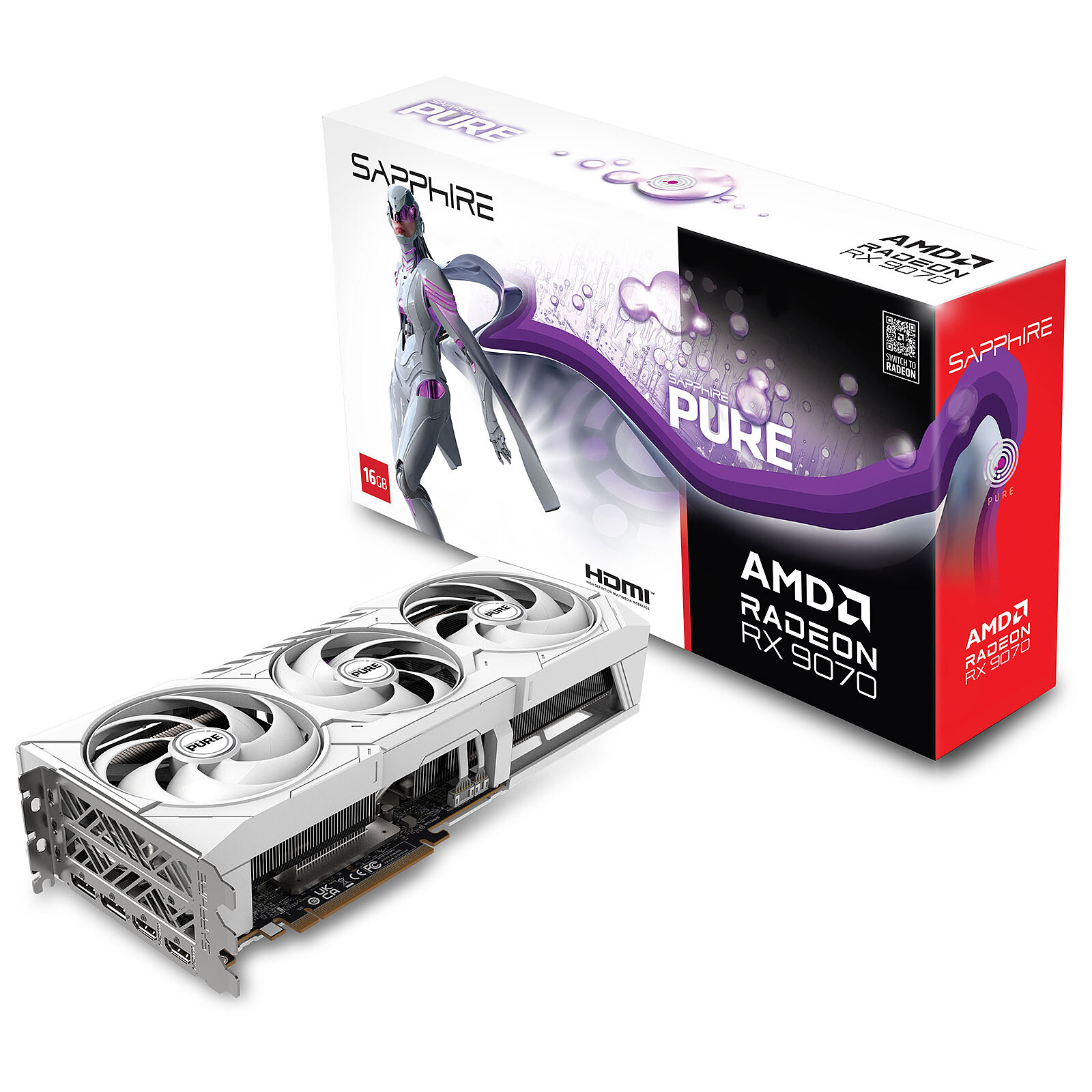 LD0006219876 Sapphire PURE AMD RX 9070 OC 16GB - الصورة 1